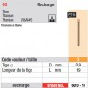 6010-10 - recharge tenons taille 3