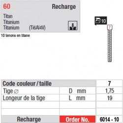 6014-10 - recharge tenons taille 7