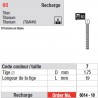6014-10 - recharge tenons taille 7