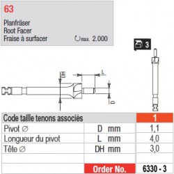 6330-3 - Fraise à surfacer tenons Head Master taille 1