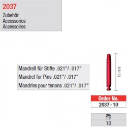 2037-10 - Mandrins pour tenons "Retopins" 0,5/0,6 mm 