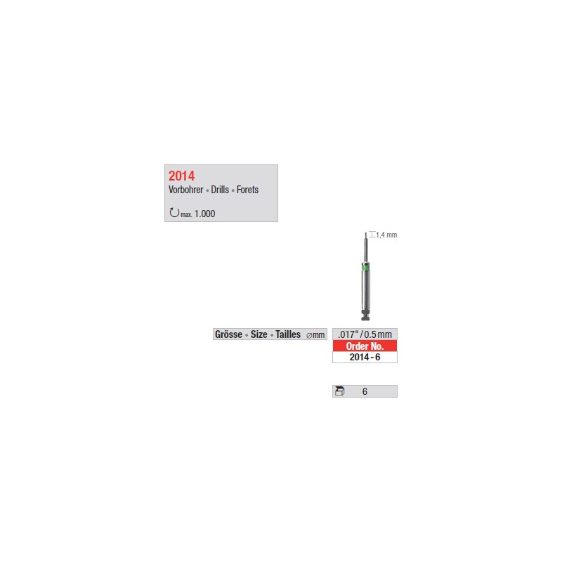 2014-6 - Forets pour tenons 0,5mm