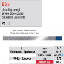 DS 3 - diamanté unilatéral