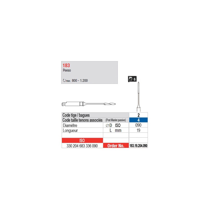 183.19.204.090 - Peesos pour tenons Post Master taille 4