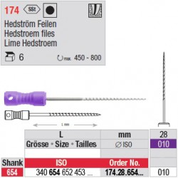 174.28.654.010 - Limes Hedstroem manuelles - longues