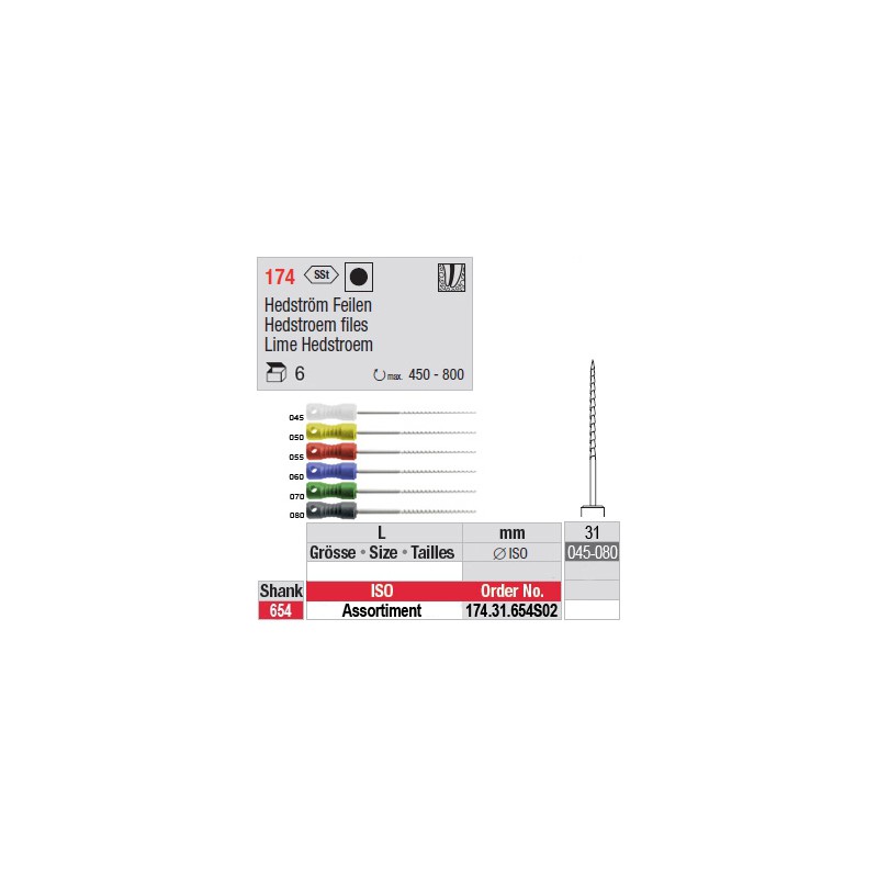 174.31.654 SO2 - Assortiment limes Hedstroem - longues+ - diam. large 174.31.654 SO2 - Assortiment limes Hedstroem - longues+ - diam. large