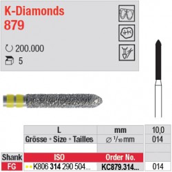 KC879.314.014 - K-Diamonds cylindre à biseau - grain super fin