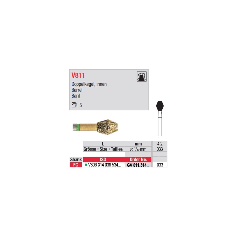  GV811.314.033 - DIACUT - Baril 