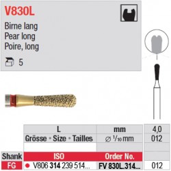  FV830L.314.012 - DIACUT - Poire, long 