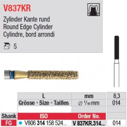  V837KR.314.014 - DIACUT - Cylindre, bord arrondi 