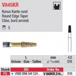  V845KR.314.016 - DIACUT - Cône, bord arrondi 