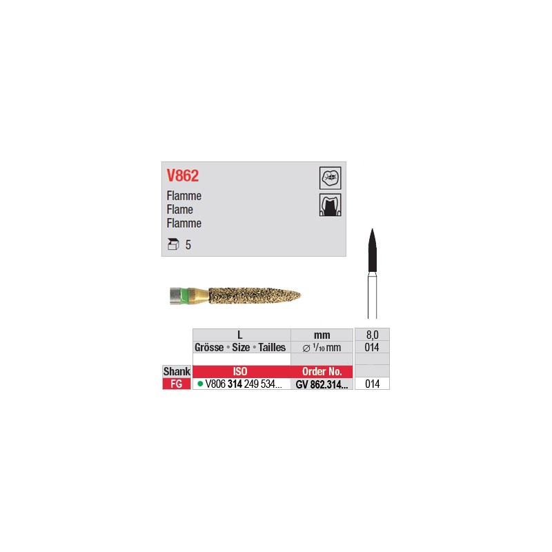  GV862.314.014 - DIACUT - Flamme 
