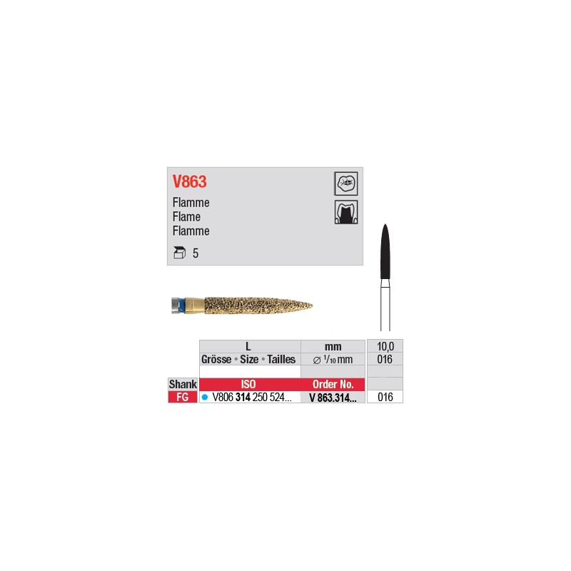 V863.314.016 - DIACUT - Flamme V863.314.016 - DIACUT - Flamme