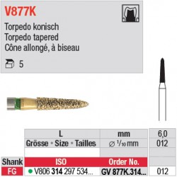  GV877K.314.012 - DIACUT - Cône allongé, à biseau 