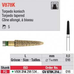  GV878K.314.016 - DIACUT - Cône allongé, à biseau 