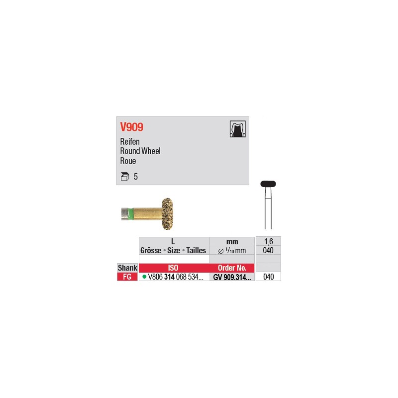 GV909.314.040 - DIACUT - Roue GV909.314.040 - DIACUT - Roue