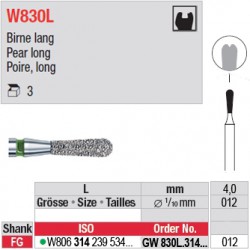  GW830L.314.012 - White Tiger - Poire, long 