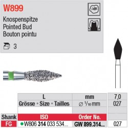  GW899.314.027 - White Tiger - Bouton pointu 
