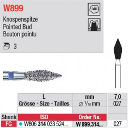  W899.314.027 - White Tiger - Bouton pointu 