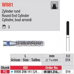  W881.314.014 - White Tiger - Cylindre, bout arrondi 