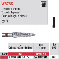  FW878K.314.020 - White Tiger - Cône, allongé, à biseau 