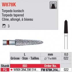  FW878K.314.022 - White Tiger - Cône, allongé, à biseau 