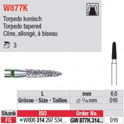  GW877K.314.016 - White Tiger - Cône, allongé, à biseau 
