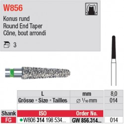  GW856.314.014 - White Tiger - Cône, bord arrondi 