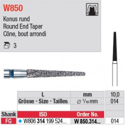  W850.314.014 - White Tiger - Cône, bord arrondi 