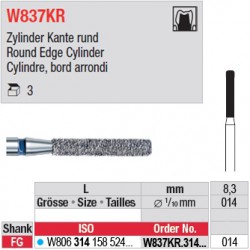  W837KR.314.014 - White Tiger - Cylindre, bord arrondi 
