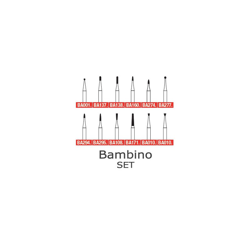 SET/BA - Instrument diamanté - Assortiment de BAMBINO