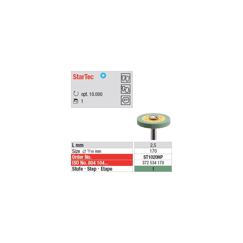 ST1020HP - StarTec étape 1 pour Zircone ST1020HP - StarTec étape 1 pour Zircone