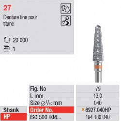 6927.040HP - fraise carbure VZ27