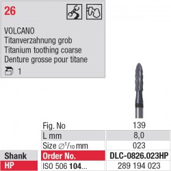 DLC-0826.023HP Volcano denture 26