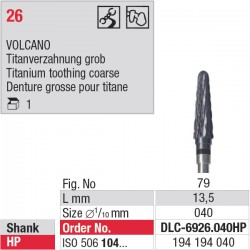 DLC-6926.040HP Volcano denture 26