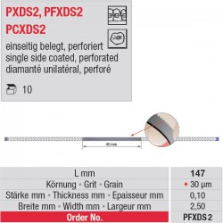 PFXDS 2 - strips diamantés perforés