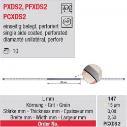 PCXDS 2 - strips diamantés perforés