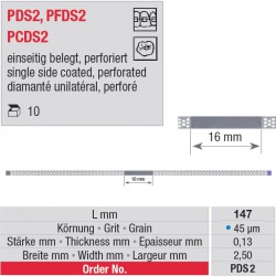 PDS 2 - strips diamantés perforés