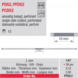 PFDS 2 - strips diamantés perforés