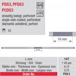 PDS 3 - strips diamantés perforés