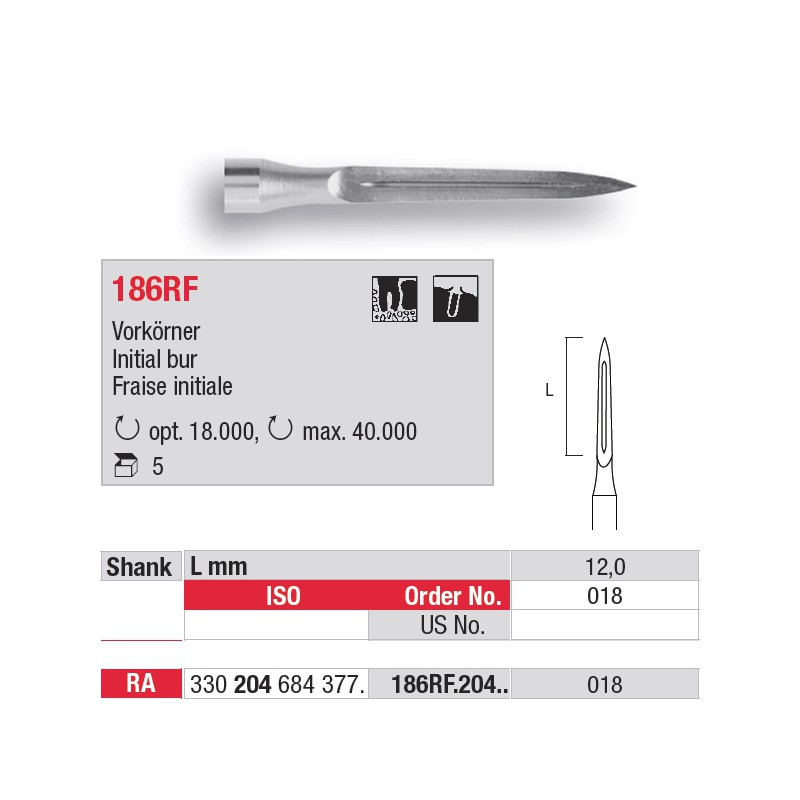 186RF.204.018 Fraise initiale