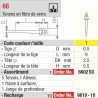 6602SO Assortiment - FiberMaster, conique avec tête