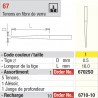 6710-10 Recharge - FiberMaster, conique avec tête