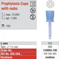 1248RA - Prophylaxis Cups with nubs