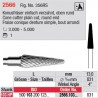 Fraise conique denture simple, bout arrondi - 2566.103.031