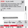 Fraise parallèle denture croisée, bout arrondi - 2636.123.010