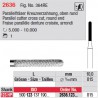 Fraise parallèle denture croisée, bout arrondi - 2636.123.015