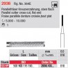 Fraise parallèle denture croisée, bout plat - 2936.103.010