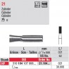 Fraise en acier cylindrique - 21.104.021