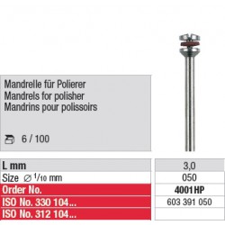 Mandrins pour polissoirs - 4001HP